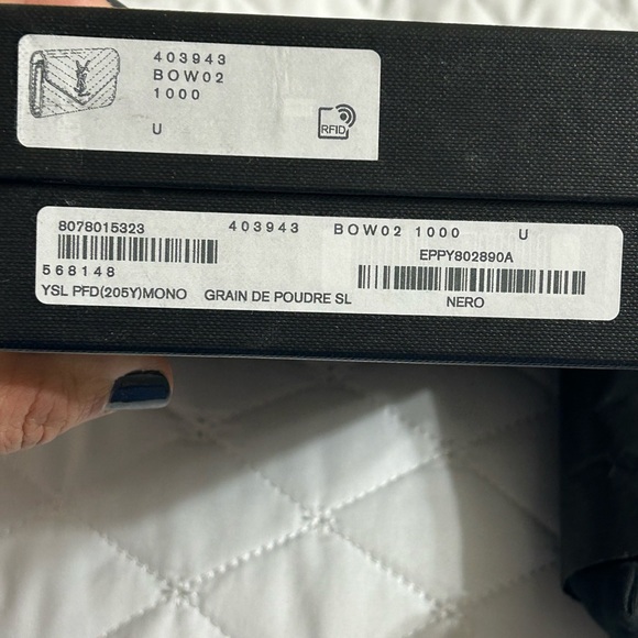 Saint Laurent Monogram Cassandre Matelasse Compact Tri Fold Wallet - Picture 9 of 12